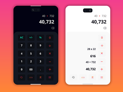 Minimalist Calculator UI