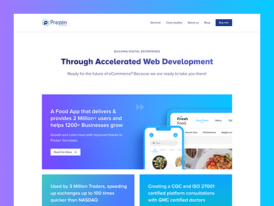 Web Development Agency Landing Page agency design agency homepage landing page design logo web development