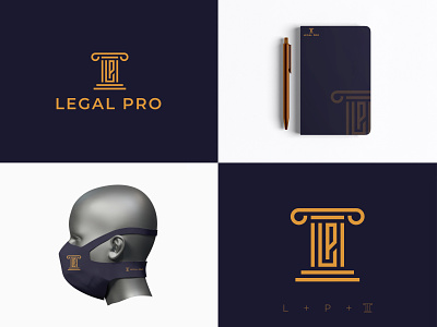Legal Pro - Law firm (L+P+Pillar) law firm lawyer logo logo the sixty two the sixty2 the sixtytwo