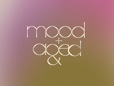 mood+aged logotype brand brand identity branding design fashion illustration logo logotype typography visual identity