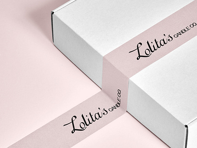 Lolita's Candle Co. Packaging Tape Design