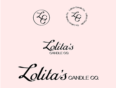 Lolita's Candle Co. Logo and Brand Marks brand branding chic custom logo design feminine icon logo logotype strategy typography vector visual identity