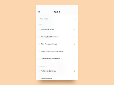 Minimal ToDo app concept clean concept ios minimal todo