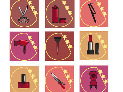 icons for beauty salon