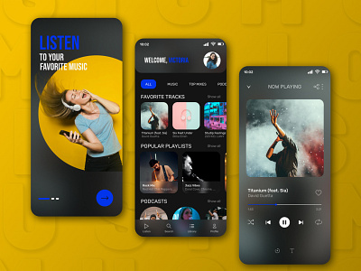 Music Streaming App app design figma mobile ui ux web