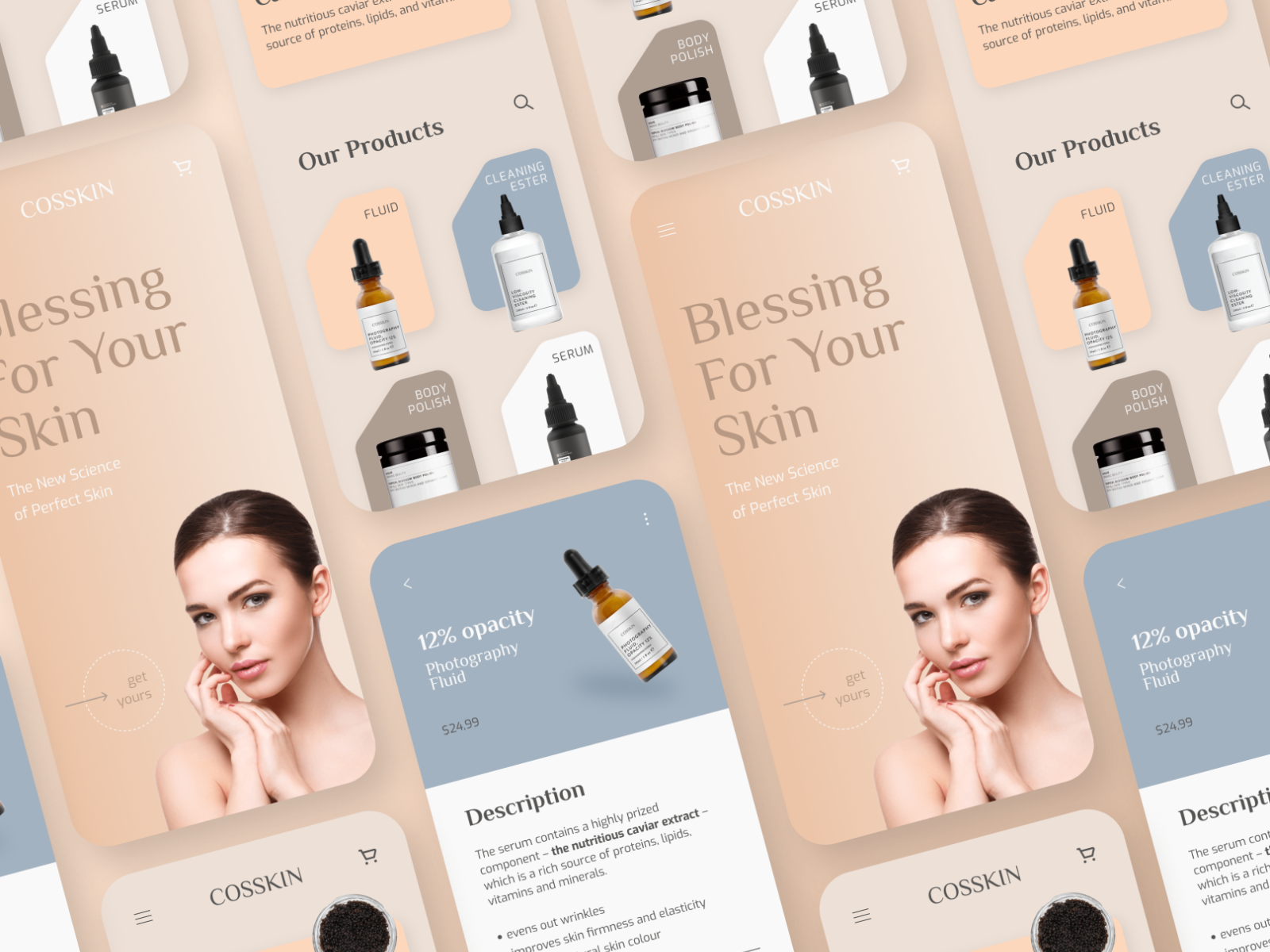 Skincare Store App by Snezhana Beaues on Dribbble