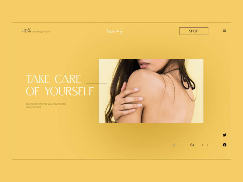 Beauty Store Slider app branding design figma mobile ui ux web