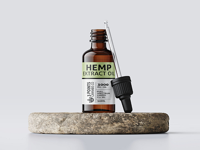 Hemp Oil label design