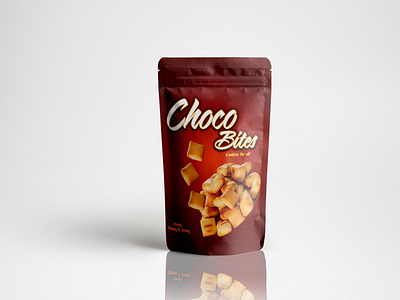 Choco Bites pouch label design