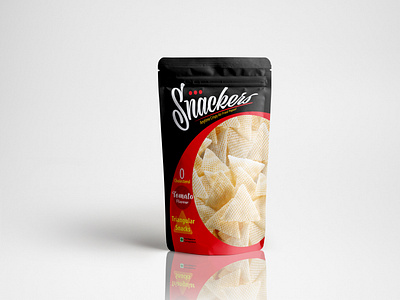 Snackers pouch label design