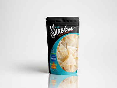 Snackers pouch label design