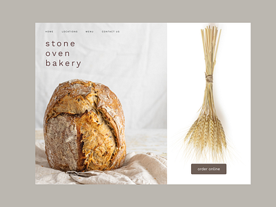 Bakery Landing Page Concept