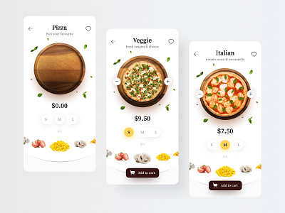 Food Delivery App 🍕 app app design branding clean clean ui delivery design app food food delivery icon icon design interaction interface minimal mobile app mobile ui pizza pizza app ui ux