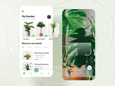 Plant care / growing app app app design branding care design figma flower fresh garden green mobile mobile app plant plant app plant care planting plants ui ui design ux