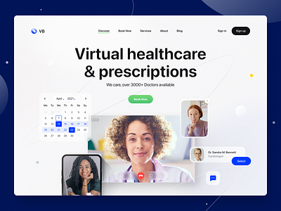 Medical Site Landing Page booking branding clean clinic design doctor doctor appointment health care healthcare hospital landing page medic medical site patient prescriptions simple ui ux web website
