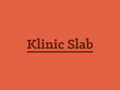 Klinic Slab Typeface - Now Available!