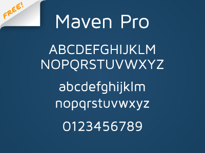 Maven Pro - FREE FONT font free maven pro sans serif typography vissol