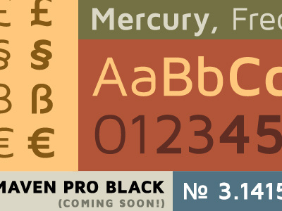 Maven Pro Bold font free maven pro sans serif typography vissol