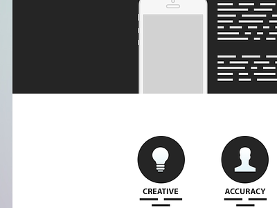 Flat Portfolio progress black flat intersensus iphone minimal portfolio progress webpage website