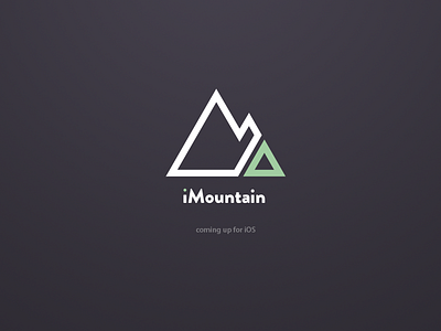 iMountain Logo Concept app concept flat imountain intersensus ios logo minimal