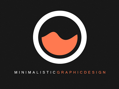 Own Portfolio Logo black clean intersensus logo minimal orange orb pattern white