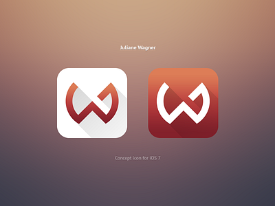 Personal flat icon clean concept flat icon interface intersensus ios7 jujudesign minimal monogram