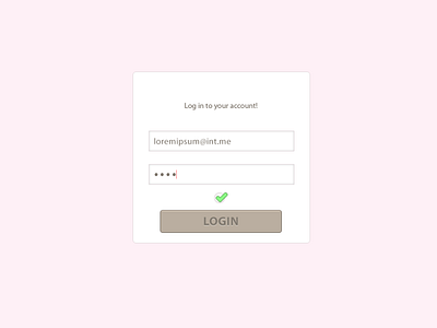 Vanilla minimal login