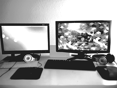 My workspace beats black design desk dre intersensus light minecraft minimal screen white workspace