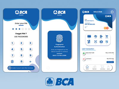 Redesign BCA Mobile UI bca redesign mobileapp ui ux