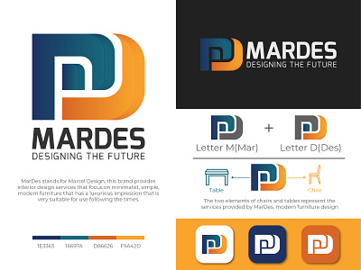 MARDES - Marcel Design (PROJECT) brand design brand identity branding branding agency branding and identity branding design corporate corporate logo corporate logo design furniture furniture logo illustrator logo logo design logodesigner logos logotype modern logo simple logo symbol