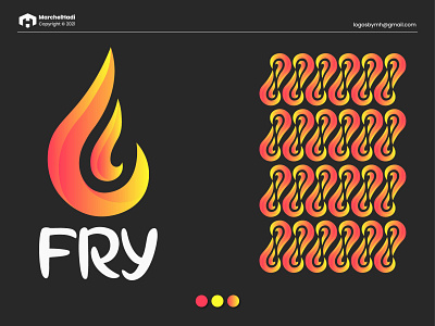 Fry Logo brand brand design brand identity branding branding design burn cook design design process design studio fire food graphic design graphic design logo logo logodesign logomark logotype symbol wordmark