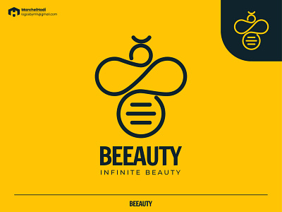 Beeauty Logo Design brand brand identity branding branding concept design illustration logo logo design logos vector
