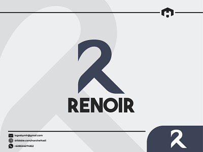 Renoir Logo Design abstract logo app brand identity branding branding design branding designer gradient logo icon logo design logo design concept logo inspiration logomark logotype modern logo design monogram real estate real estate logo startup symbol