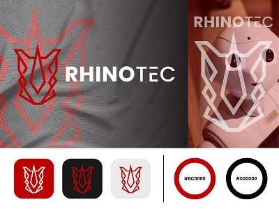 RHINOTEC - Logo Design 3d apps design brand brand designer brand identity branding branding design design graphic design icon identity design illustration logo logo design logo identity logos logotype motion graphics symbol ui