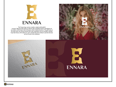 ENNARA Logo Design brand brand designer brand identity branding branding identity design fashion logo gold graphic design icon logo logo design logo designer logotype professional logo simple logo symbol unique logo visual identity