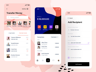 Mobile Banking App UI Exploration