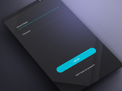 Mobile Log In Screen Design