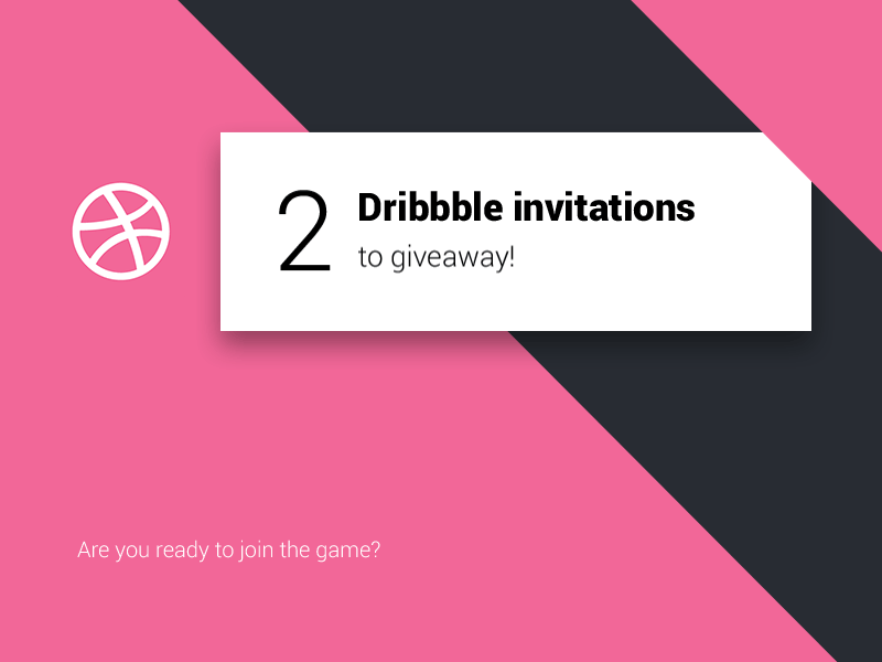 2 Dribbble Invites 2 animation dribbble gif giveaway invite