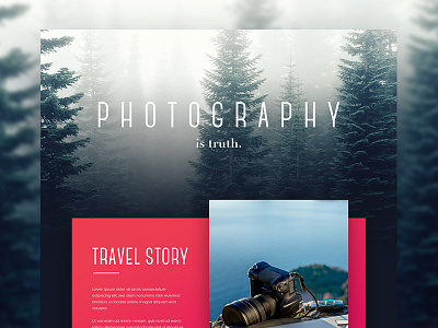 Experimental Travel Photography Site colorful dark model photographer photography travel ui ux web website