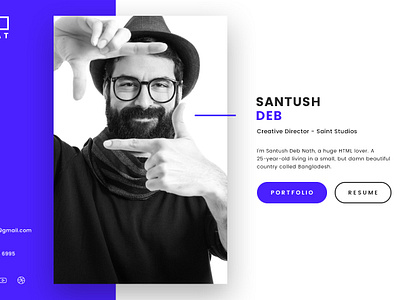Personal VCard by Ali Sayed on Dribbble
