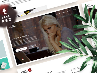 Freebie | Portfolio Site PSD download free freebie onepage personal portfolio psd site template ui web website