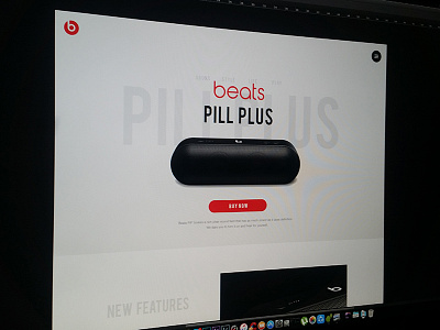 Beats Pill Plus Landing Page - Concept WIP app apple beats landing page music sound ui ux web wip