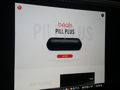 Beats Pill Plus Landing Page - Concept WIP