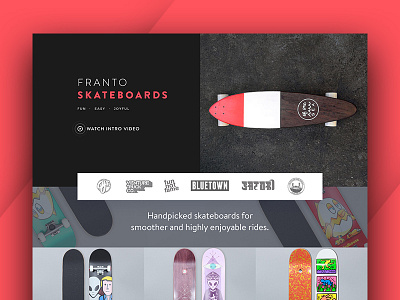 Skateboards - Webpage Concept