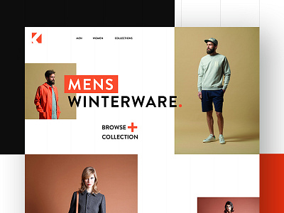 Fashion Shop - Website colorful creative design ecommerce fashion layout modular grid style ui unique ux website