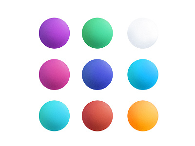Colors - 😍 3d balls clean colors creative design elements gradient kit minimal picker