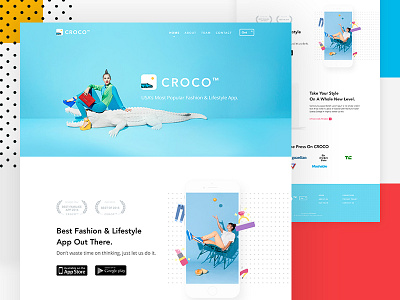 CROCO - App Landing Website