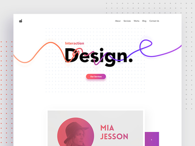 Creative Design Agency Website agency colorful creative design gradient landing page minimal product ui ux web website