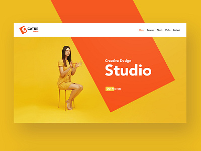 Creative Design Agency Website - WIP agency branding colorful company creative design industrial design landing page minimal ui ux website