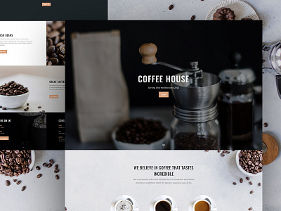 Free Coffee Shop Layout Pack cafe cake coffee divi free freebie layout minimal pack photography shop